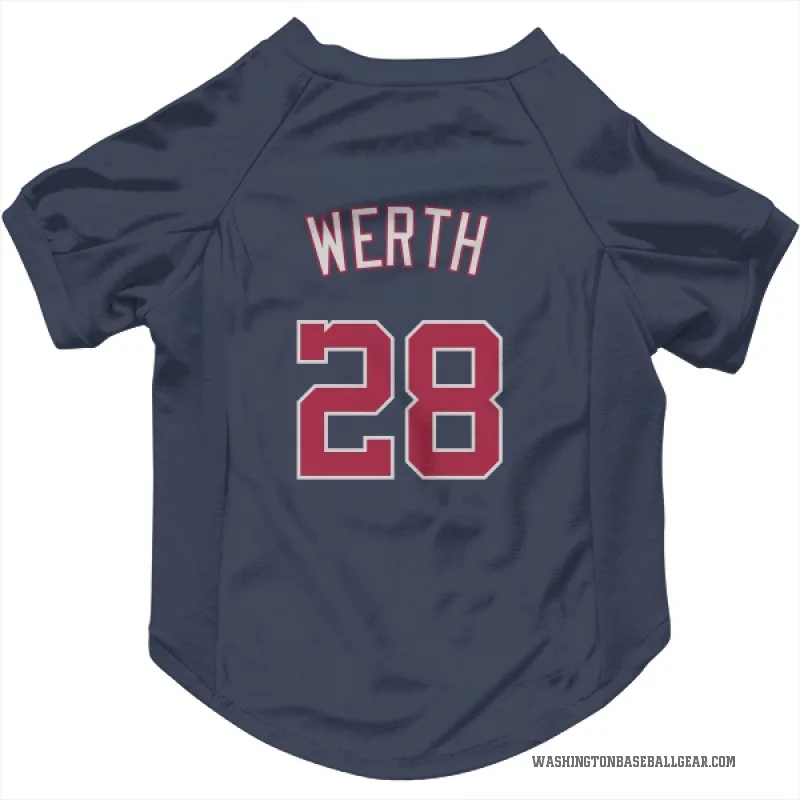 Jayson Werth  Navy Washington Nationals  Cat & Dog Pet Jersey