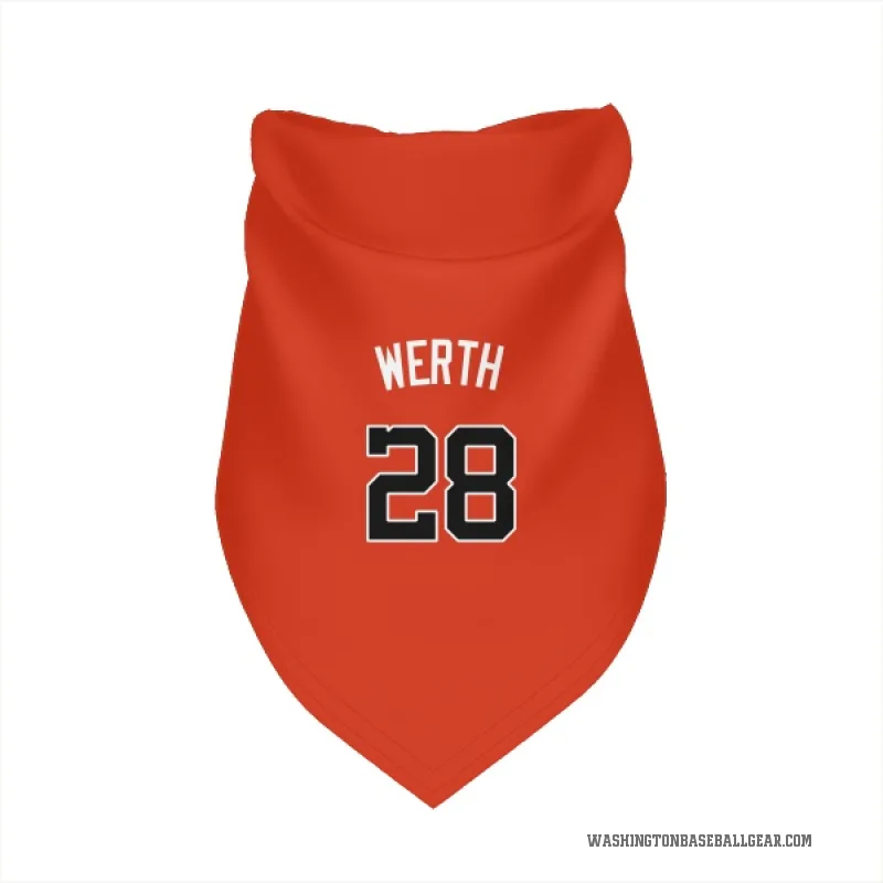 Jayson Werth  Orange Washington Nationals  Cat & Dog Pet Bandana