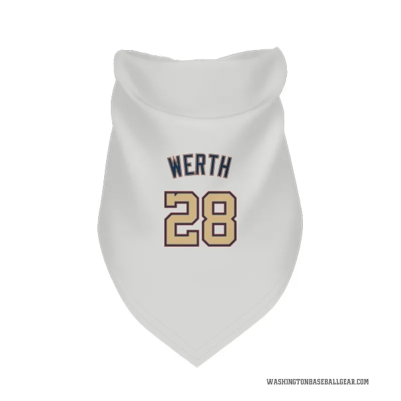 Jayson Werth  White/Gold Washington Nationals  Cat & Dog Pet Bandana