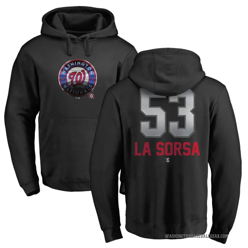 Joe La Sorsa Youth Black Washington Nationals Branded Midnight Mascot Pullover Hoodie -