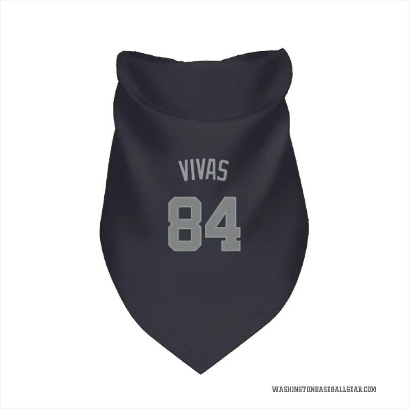 Jorbit Vivas Gray Washington Nationals Navy Cat & Dog Pet Bandana