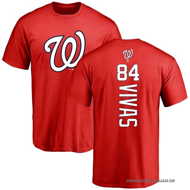 Jorbit Vivas Men's Red Washington Nationals Backer T-Shirt -