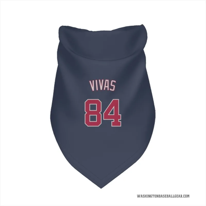Jorbit Vivas Navy Washington Nationals Cat & Dog Pet Bandana