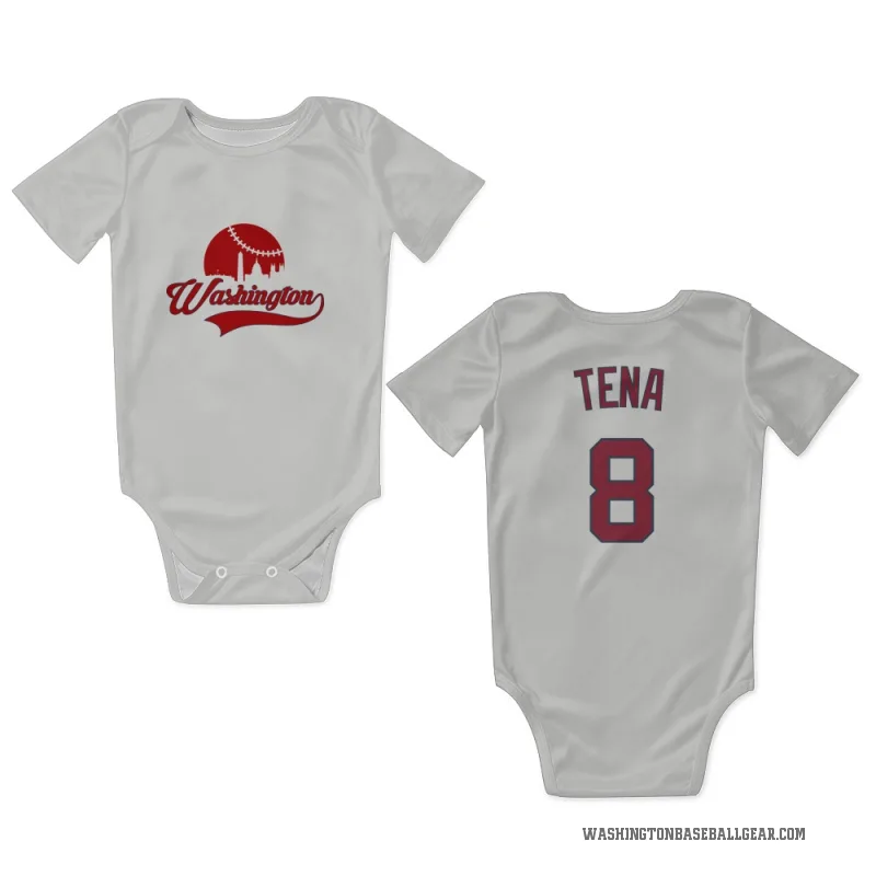 Jose Tena  White Washington Nationals  Newborn & Infant Bodysuit