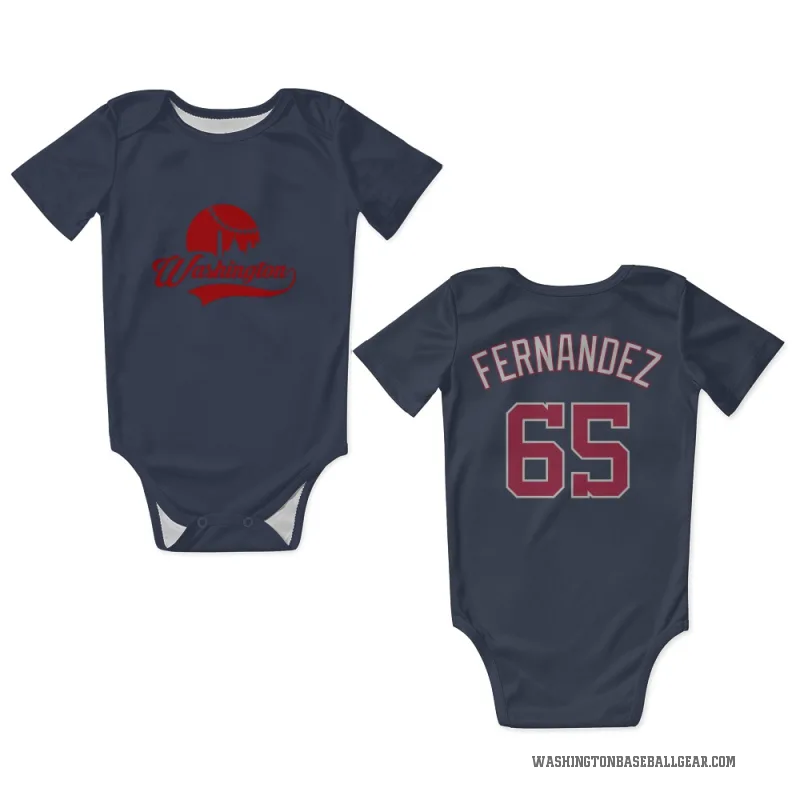 Julian Fernandez  Navy Washington Nationals  Newborn & Infant Bodysuit