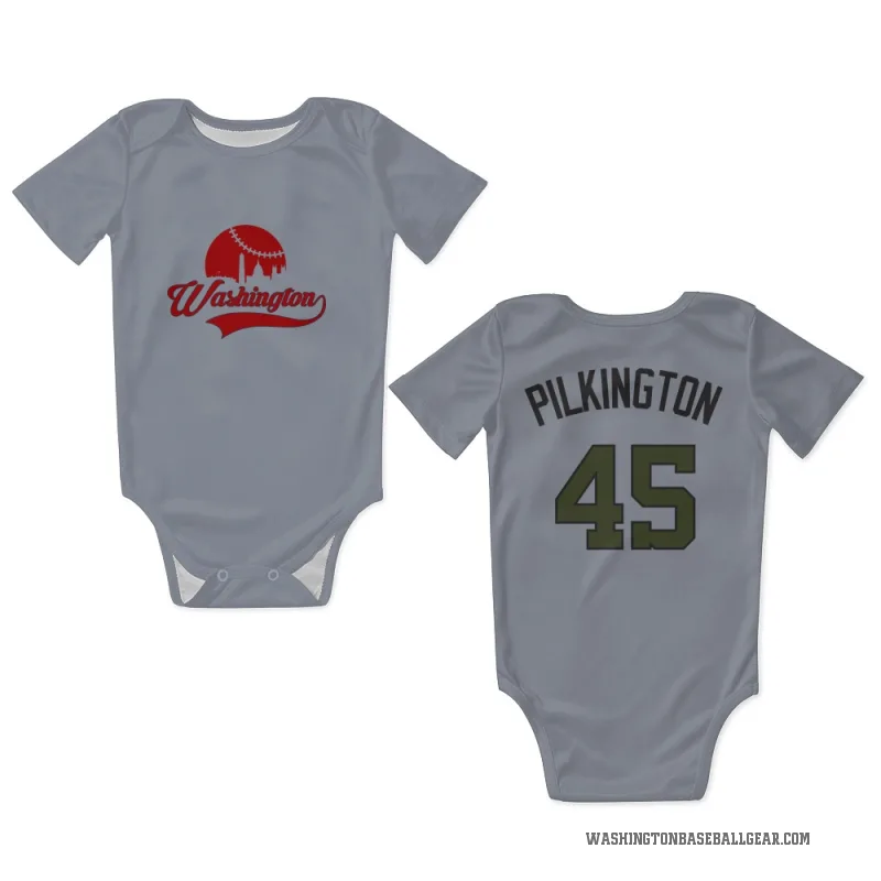 Konnor Pilkington  Gray Washington Nationals  Newborn & Infant Bodysuit