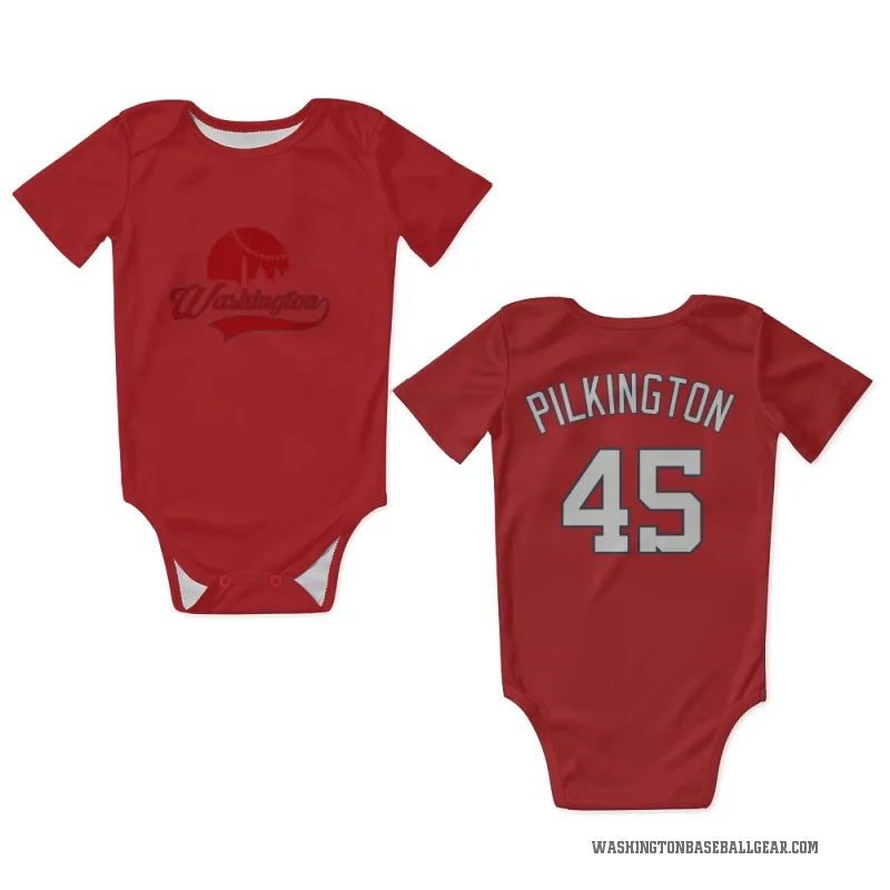 Konnor Pilkington  Red Washington Nationals  Newborn & Infant Bodysuit