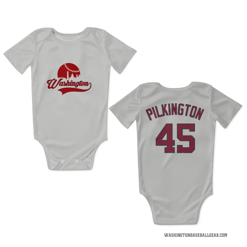 Konnor Pilkington  White Washington Nationals  Newborn & Infant Bodysuit