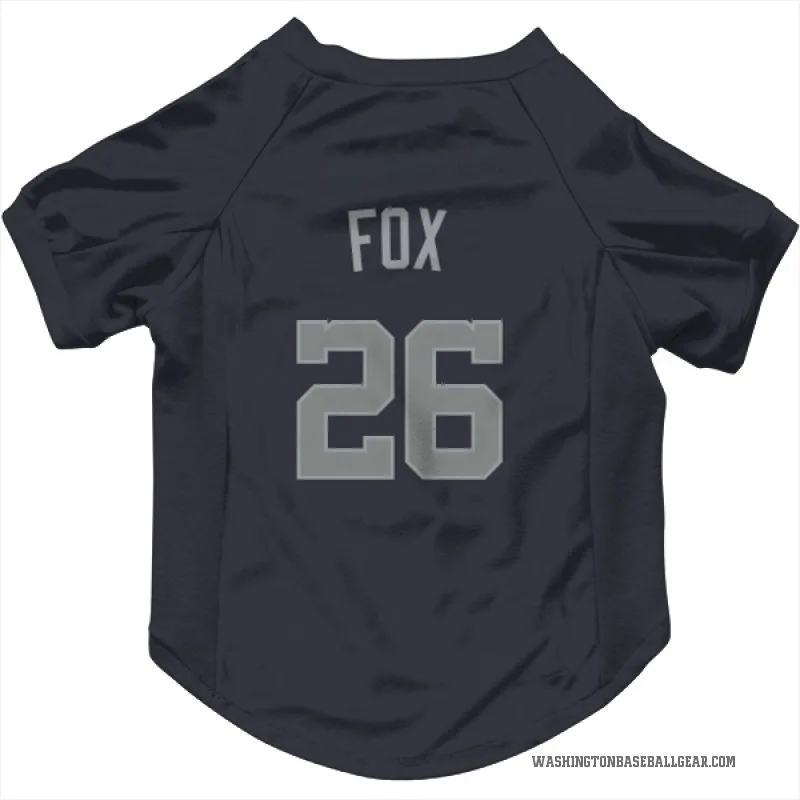 Lucius Fox  Gray Washington Nationals   Navy  Cat & Dog Pet Jersey