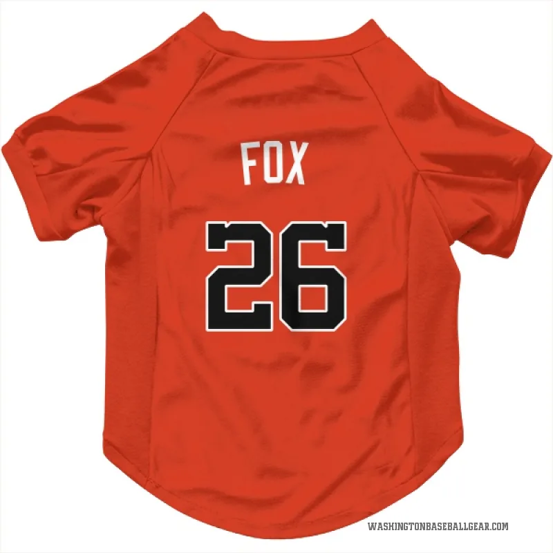 Lucius Fox  Orange Washington Nationals  Cat & Dog Pet Jersey