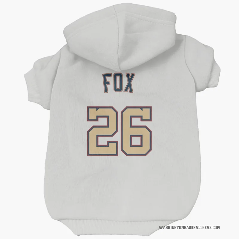 Lucius Fox  White/Gold Washington Nationals  Cat & Dog Pet Hoodie