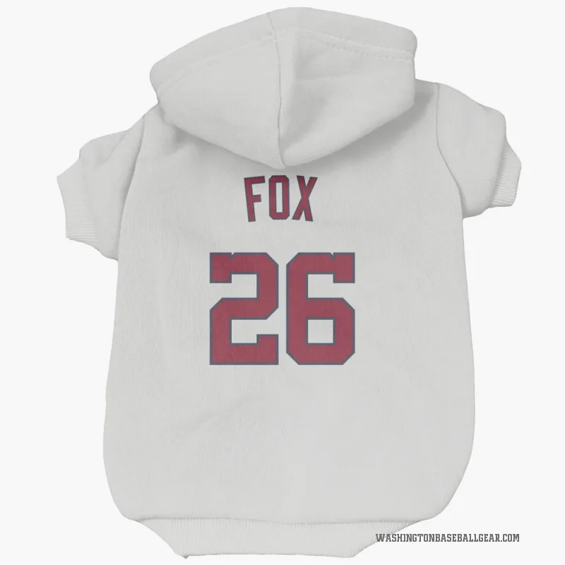 Lucius Fox  White Washington Nationals  Cat & Dog Pet Hoodie