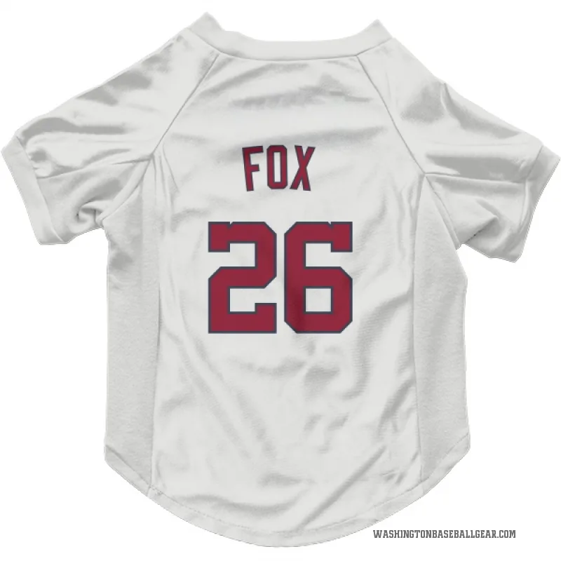 Lucius Fox  White Washington Nationals  Cat & Dog Pet Jersey