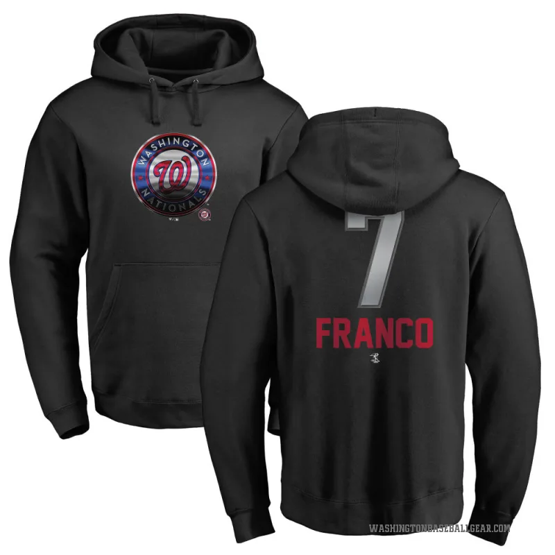 Maikel Franco Men's Black Washington Nationals Branded Midnight Mascot Pullover Hoodie -