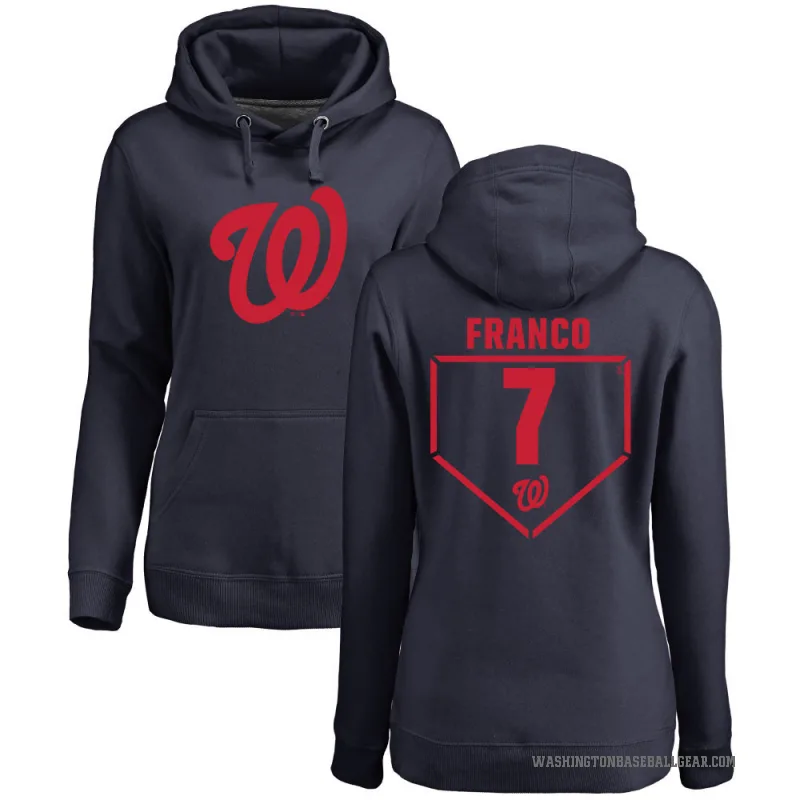 Maikel Franco Women's Navy Washington Nationals Branded RBI Pullover Hoodie -