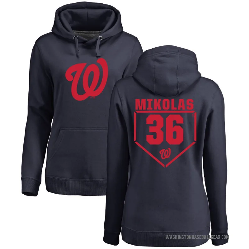 Miles Mikolas Women's Navy Washington Nationals Branded RBI Pullover Hoodie -
