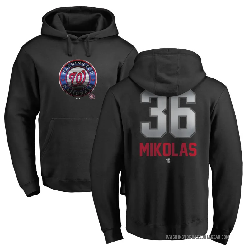Miles Mikolas Youth Black Washington Nationals Branded Midnight Mascot Pullover Hoodie -