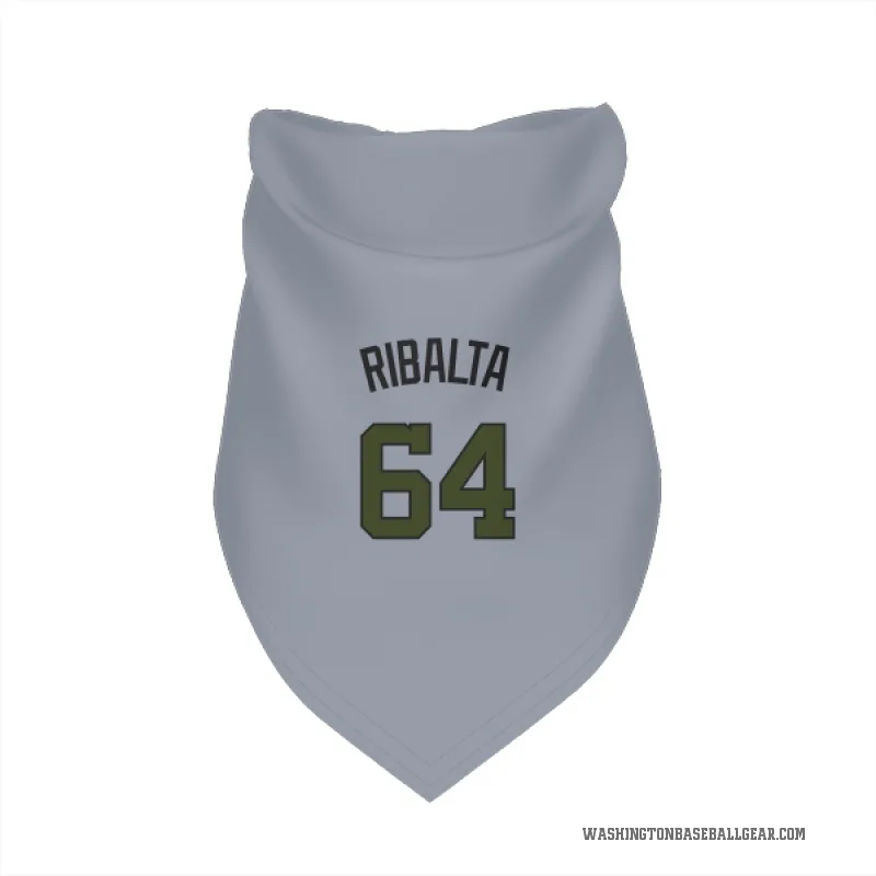 Orlando Ribalta  Gray Washington Nationals  Cat & Dog Pet Bandana