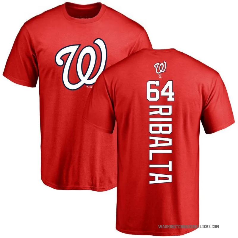 Orlando Ribalta Men's Red Washington Nationals Backer T-Shirt -