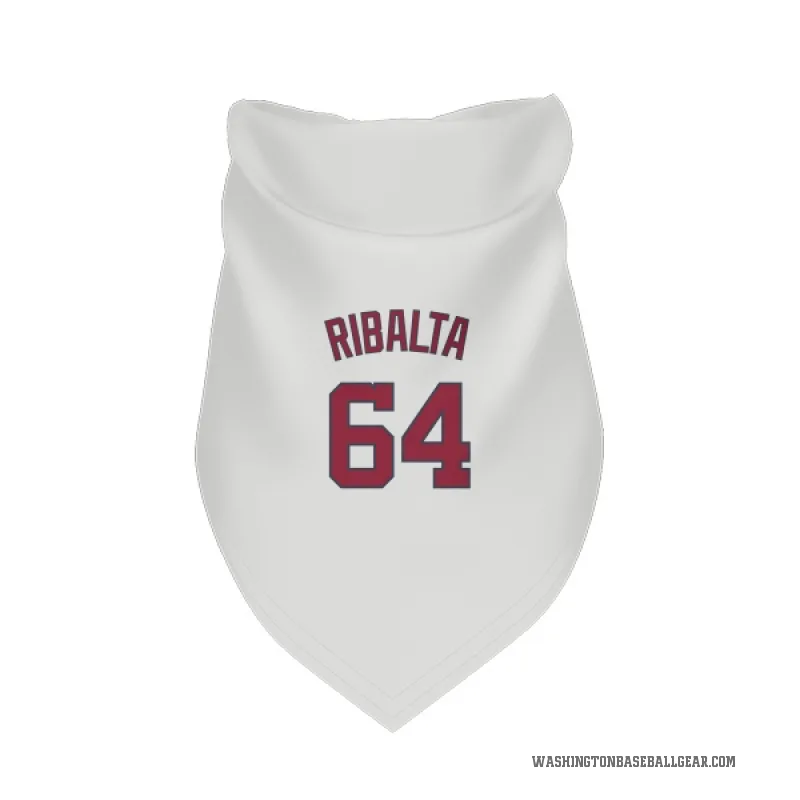 Orlando Ribalta  White Washington Nationals  Cat & Dog Pet Bandana