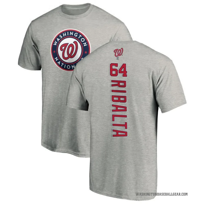 Orlando Ribalta Youth Ash Washington Nationals Backer T-Shirt -