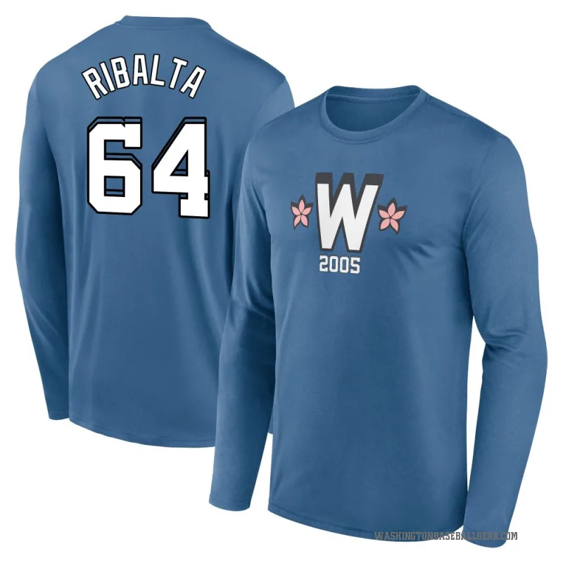 Orlando Ribalta Youth Blue Washington Nationals 2025 City Connect Fuse Long Sleeve T-Shirt