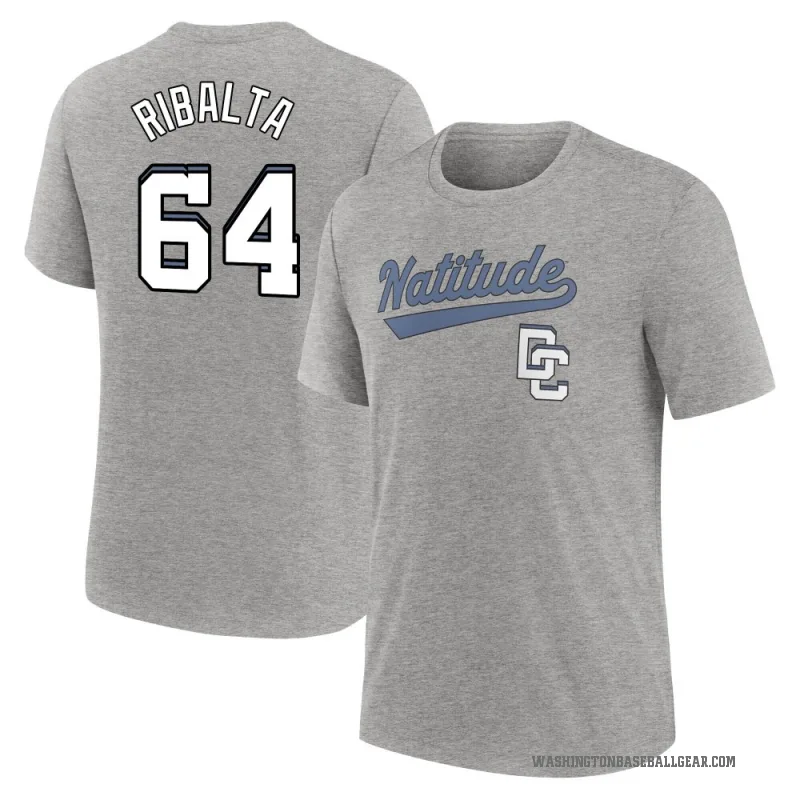 Orlando Ribalta Youth Charcoal Washington Nationals Heather 2025 City Connect T-Shirt