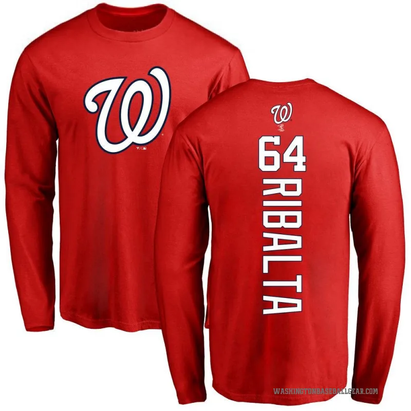 Orlando Ribalta Youth Red Washington Nationals Backer Long Sleeve T-Shirt -