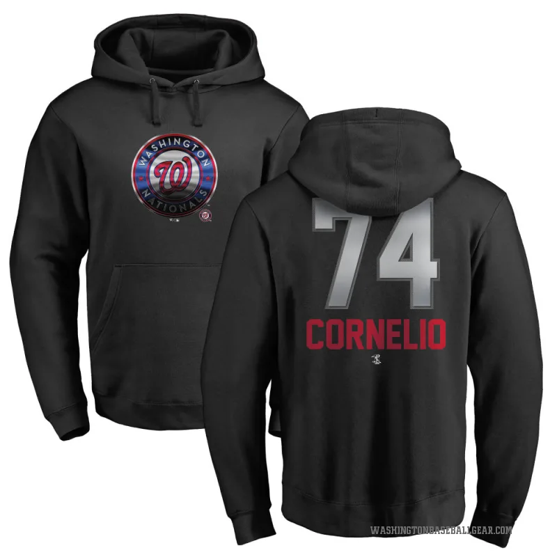 Riley Cornelio Men's Black Washington Nationals Branded Midnight Mascot Pullover Hoodie -