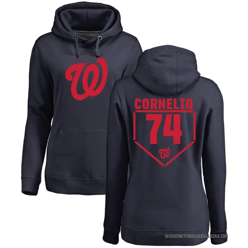 Riley Cornelio Women's Navy Washington Nationals Branded RBI Pullover Hoodie -