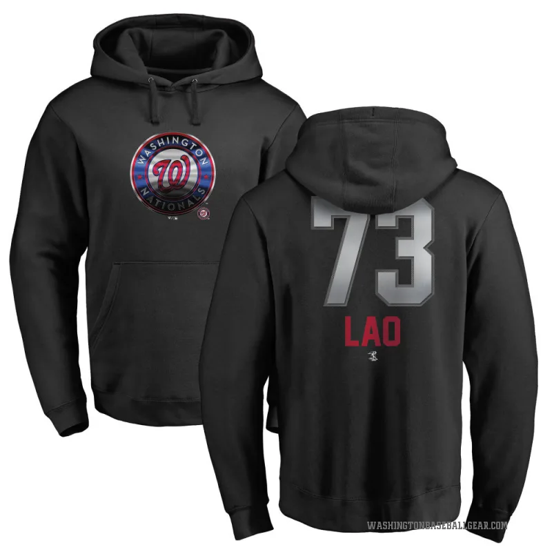 Sauryn Lao Men's Black Washington Nationals Branded Midnight Mascot Pullover Hoodie -