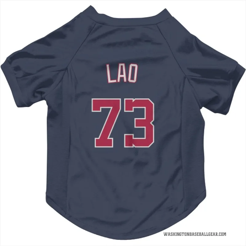 Sauryn Lao  Navy Washington Nationals  Cat & Dog Pet Jersey