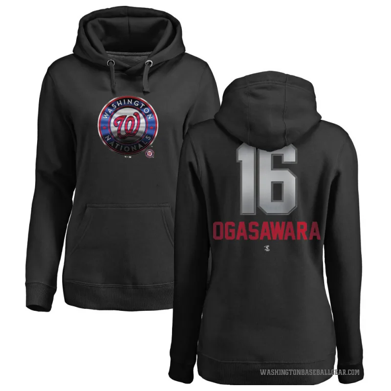 Shinnosuke Ogasawara Women's Black Washington Nationals Branded Midnight Mascot Pullover Hoodie -