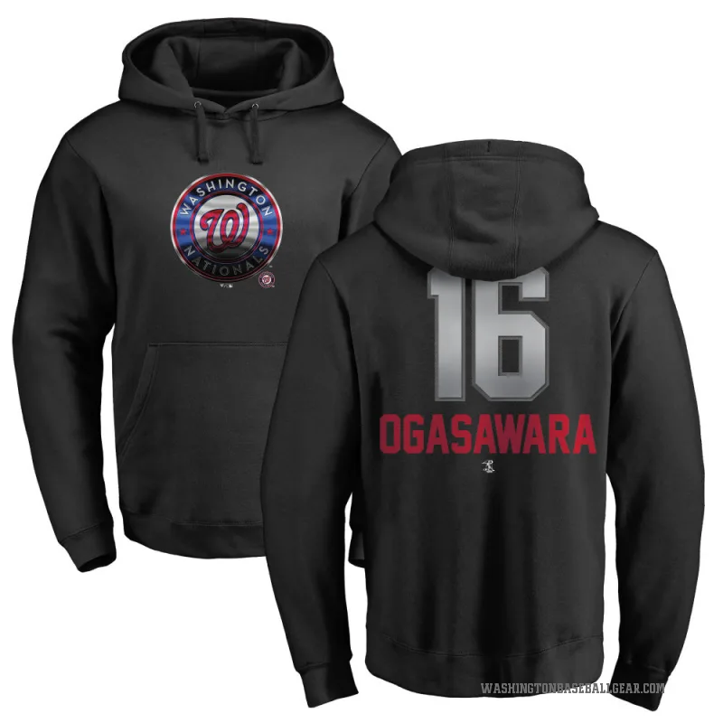 Shinnosuke Ogasawara Youth Black Washington Nationals Branded Midnight Mascot Pullover Hoodie -