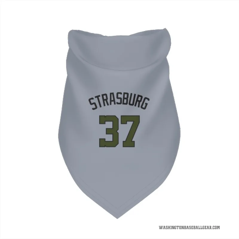Stephen Strasburg  Gray Washington Nationals  Cat & Dog Pet Bandana