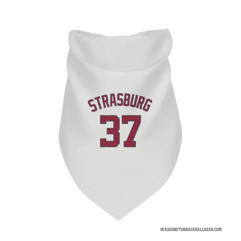 Stephen Strasburg  White Washington Nationals  Cat & Dog Pet Bandana