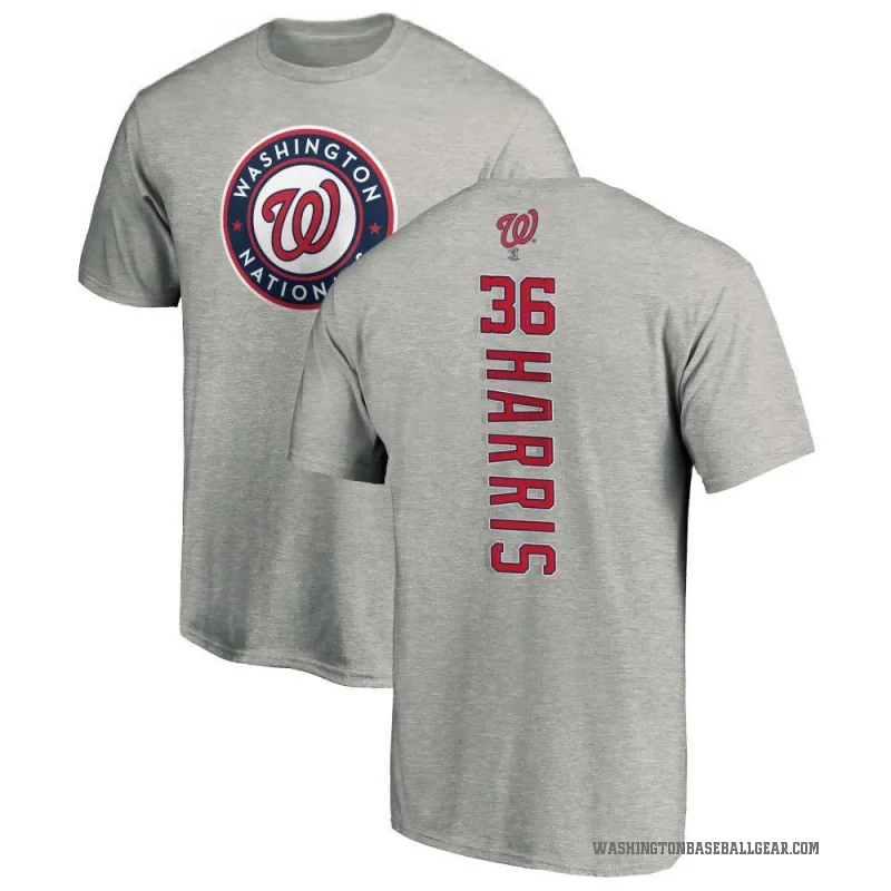 Will Harris Men's Ash Washington Nationals Backer T-Shirt -