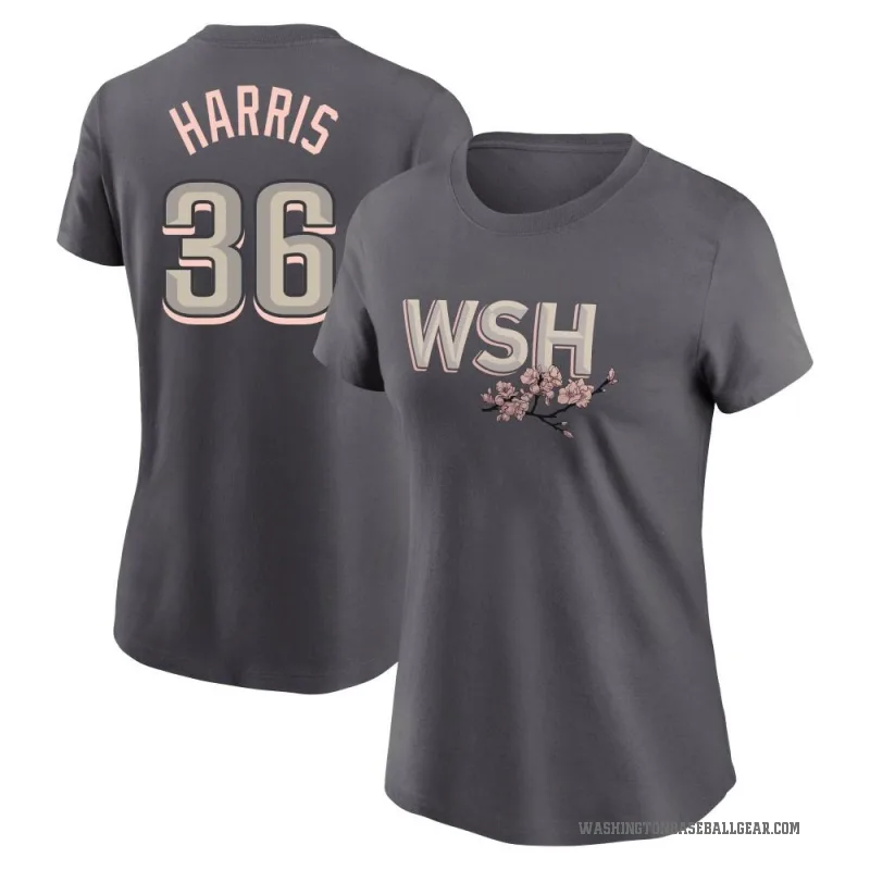 Will Harris Women's Gray Washington Nationals 2022 City Connect T-Shirt